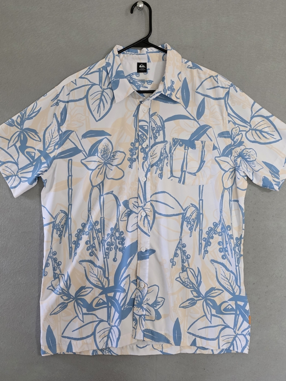 NWOT Quiksilver Mens Waterman Kailua Cruiser Technical Surf Shirt Size Large
